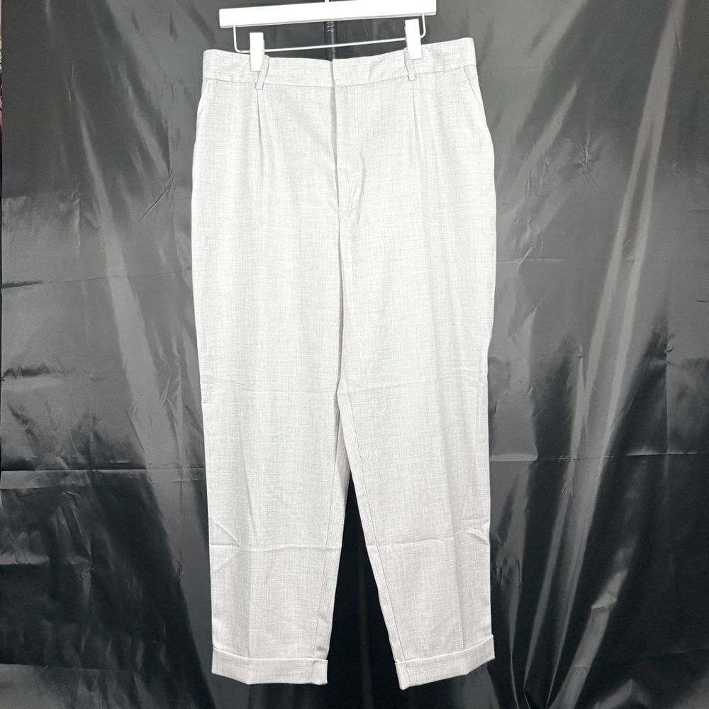 Zara Light Gray Ankle casual pants Sz XXL - Picture 4 of 14